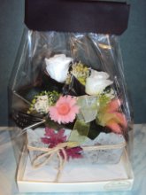 Cassettina con rose stabilizzate
